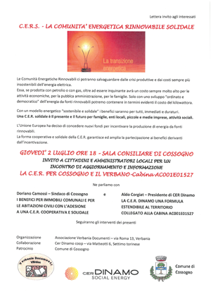 C. E. R. S. - La Comunità Energetica Rinnovabile Solidale