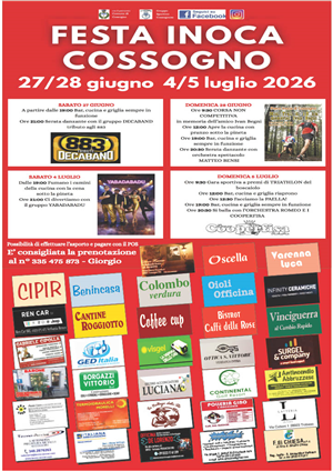 Festa Inoca Cossogno 2026